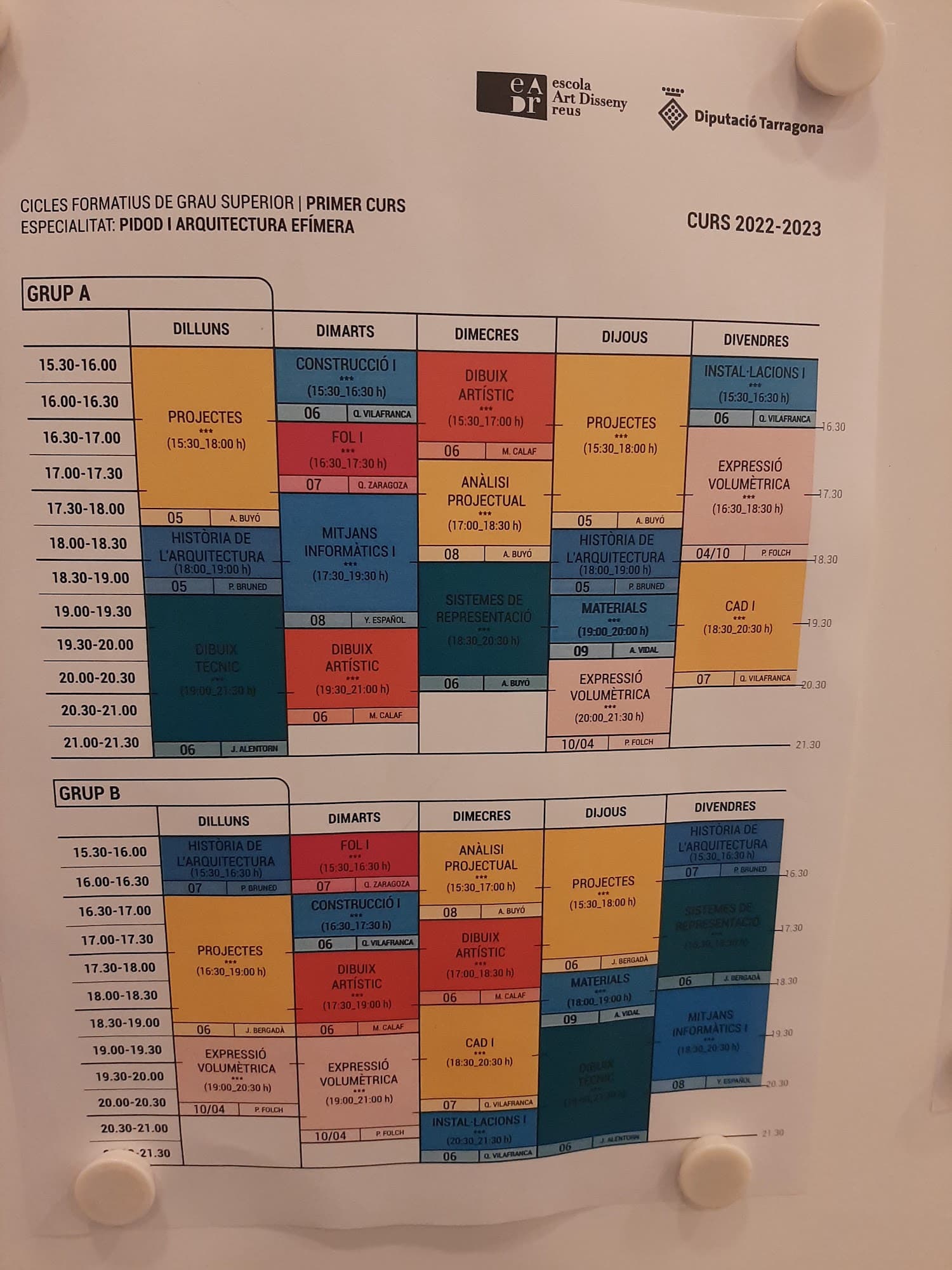Foto secundaria del campus EADR - Escola d'Art i Disseny Reus